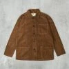 Uskees 3001 Button Corduroy Overshirt - Brown