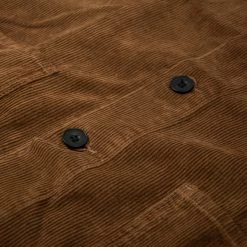 Uskees 3001 Button Corduroy Overshirt - Brown -Kyosho Shop 3001ButtonCorduroyOvershirt Brown3 1024x1024