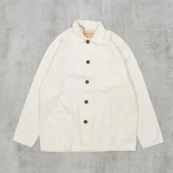 Uskees 3001 Button Overshirt - Cream