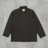 Uskees 3001 Button Overshirt - Faded Black