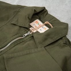 Uskees 3002 Zip Front Overshirt - Vine Green -Kyosho Shop 3002ZipFrontOvershirt VineGreen3 1024x1024