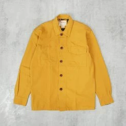 Uskees 3003 Button Single Pocket Shirt - Yellow