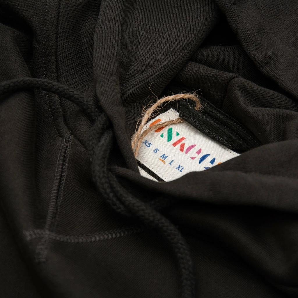 Uskees 7004 Hooded Sweatshirt - Faded Black 3 Uskees 7004 Hooded Sweatshirt - Faded Black - Image 3