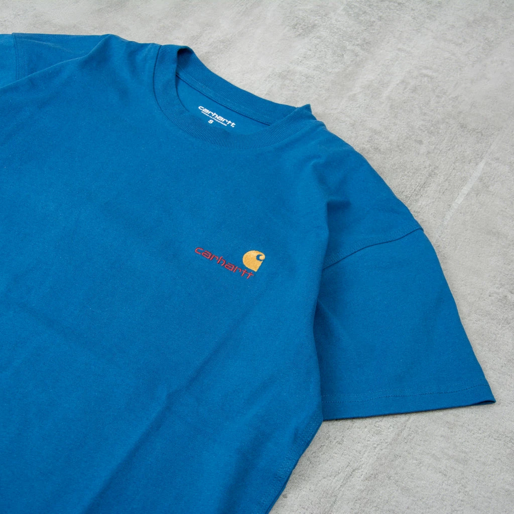 Carhartt WIP American Script S/S Tee - Amalfi 2 Carhartt WIP American Script S/S Tee - Amalfi - Image 2