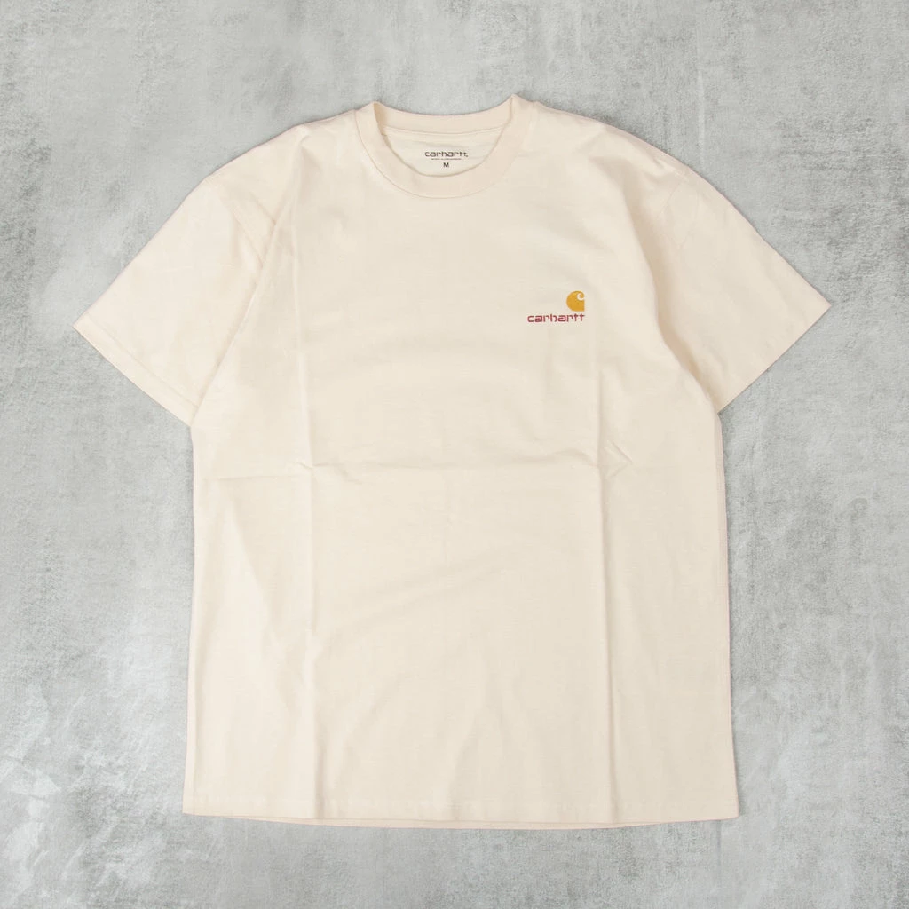 Carhartt WIP American Script S/S Tee - Natural 1 Carhartt WIP American Script S/S Tee - Natural