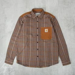 Carhartt WIP Asher Shirt - Jasper / Hamilton Brown