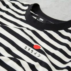 Edwin Basic Stripe Tee - Black / White -Kyosho Shop BasicStripeTee Black White3 1024x1024