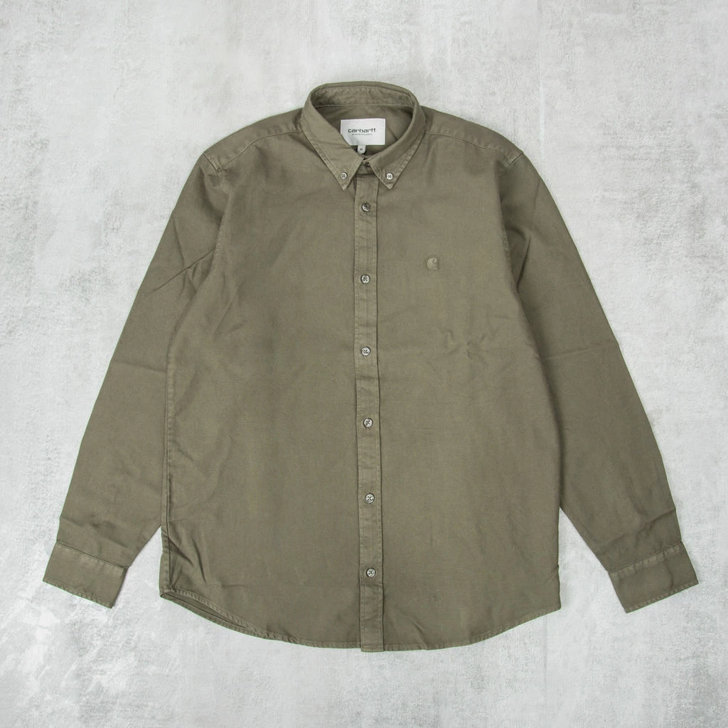 Carhartt WIP Bolton L/S Shirt - Salvia 1 Carhartt WIP Bolton L/S Shirt - Salvia