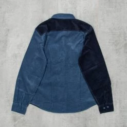 Brixton Bowery Corduroy L/S Flannel Shirt - Joe Blue -Kyosho Shop BoweryCorduroyL SFlannelShirt JoeBlue3 1024x1024