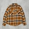 Brixton Bowery L/S Flannel Shirt - Medal Bronze
