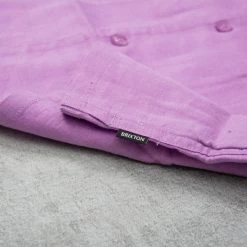 Brixton Bunker S/S Plain Woven Shirt - Orchid -Kyosho Shop BunkerS SPlainWovenShirt Orchid3 1024x1024