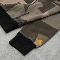 Carhartt WIP Hooded Chase Sweatshirt - Camo Mend / Gold -Kyosho Shop ChaseHood CamoMend3 1024x1024