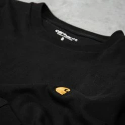 Carhartt WIP Chase L/S Tee - Black / Gold -Kyosho Shop ChaseL STee Black Gold3 1024x1024