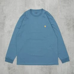 Carhartt WIP Chase L/S Tee - Icy Water
