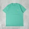 Carhartt WIP Chase S/S Tee - Aqua Green / Gold