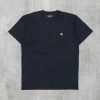 Carhartt WIP Chase S/S Tee - Dark Navy