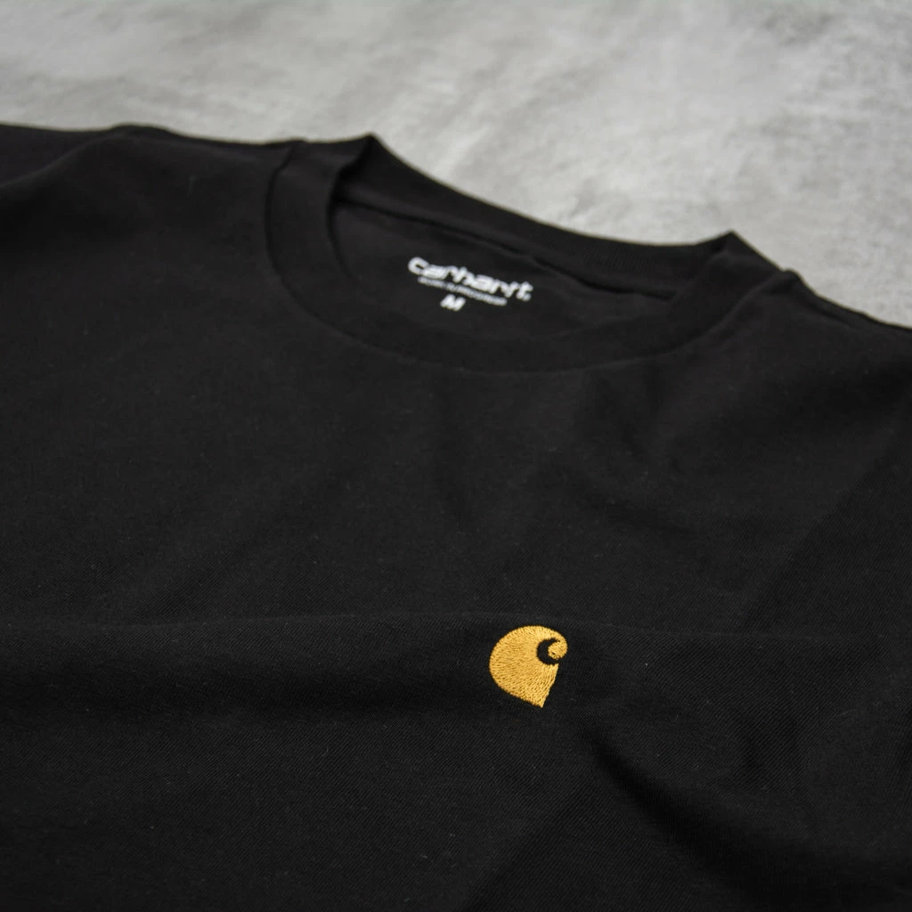 Carhartt WIP Chase S/S Tee - Black 2 Carhartt WIP Chase S/S Tee - Black - Image 2