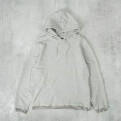 Brixton Collegiate Pocket Hood Sweat - Heather Grey / Pebble