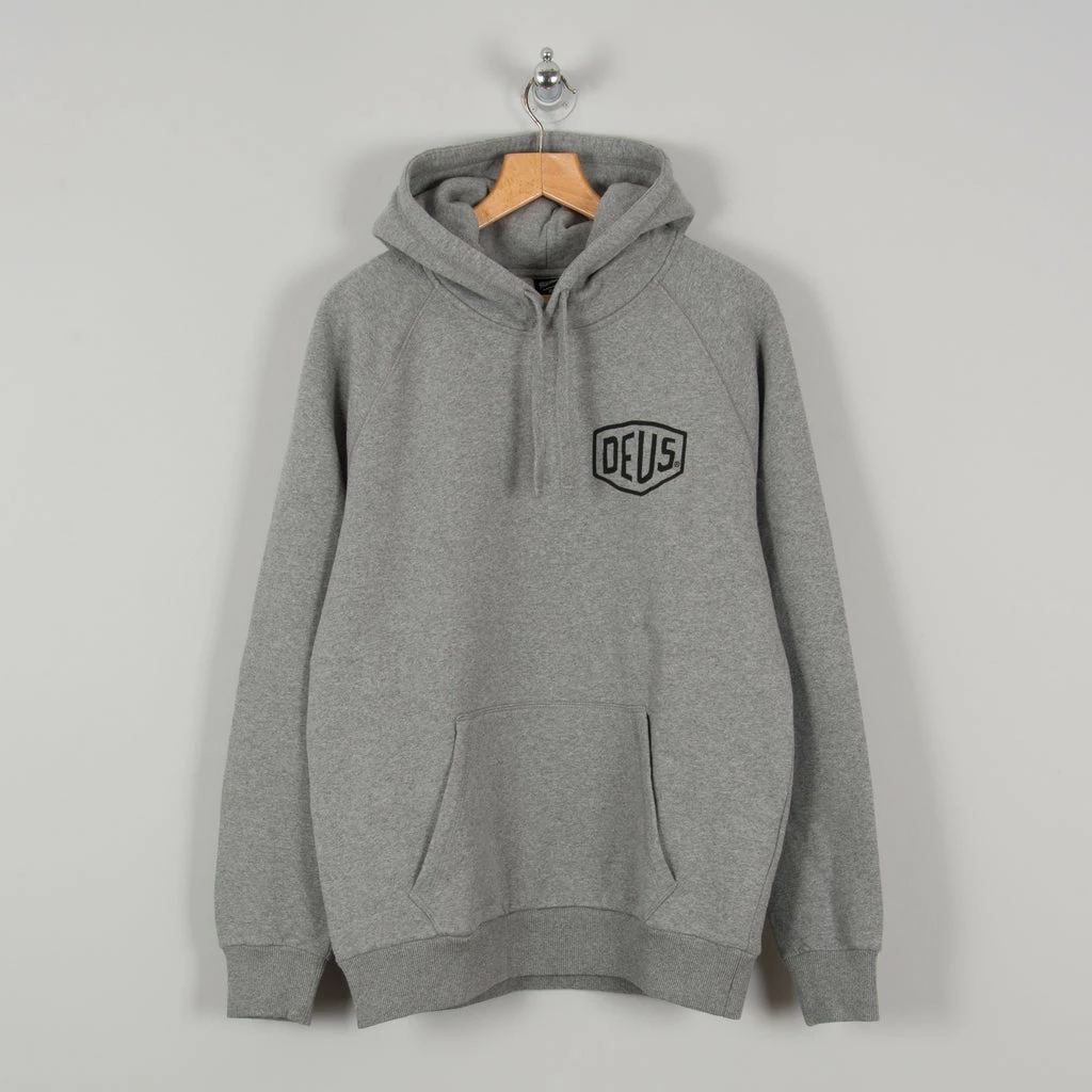 Deus Ex Machina Tokyo Address Hoody - Grey Marle 1 Deus Ex Machina Tokyo Address Hoody - Grey Marle
