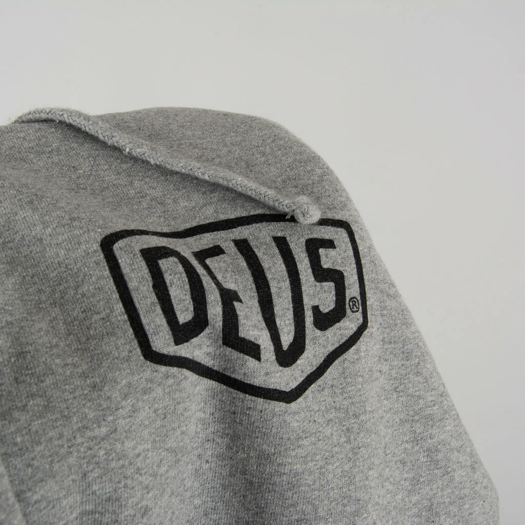 Deus Ex Machina Tokyo Address Hoody - Grey Marle 2 Deus Ex Machina Tokyo Address Hoody - Grey Marle - Image 2