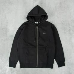 Obey Established Works Bold ZipHood - Black
