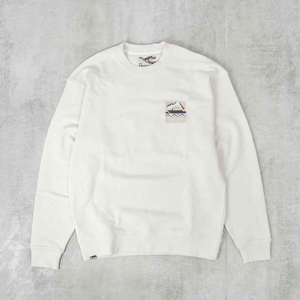 Penfield Geo Back Print Sweatshirt - Nimbus Cloud 1 Penfield Geo Back Print Sweatshirt - Nimbus Cloud