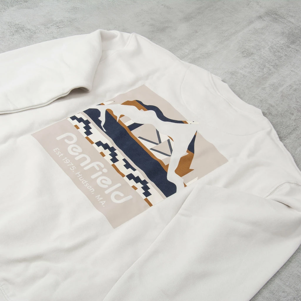 Penfield Geo Back Print Sweatshirt - Nimbus Cloud 2 Penfield Geo Back Print Sweatshirt - Nimbus Cloud - Image 2