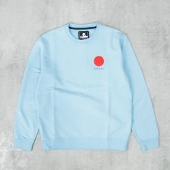 Edwin Japanese Sun Heavy Felpa Sweat - Sky Blue