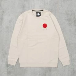 Edwin Japanese Sun Heavy Felpa Sweat - Whisper White