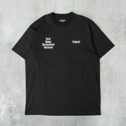 Carhartt WIP Letterman Tee - Black / White