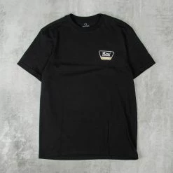Brixton Linwood S/S Tee - Black / White / Gold