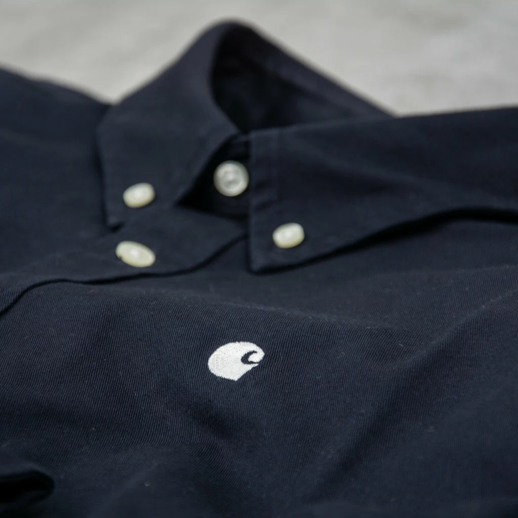 Carhartt WIP Madison L/S Shirt - Dark Navy / Wax 3 Carhartt WIP Madison L/S Shirt - Dark Navy / Wax - Image 3