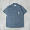 Carhartt WIP Master S/S Shirt - Storm Blue