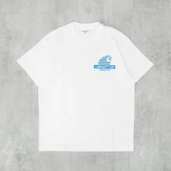 Carhartt WIP Mechanic S/S Tee - White / Blue