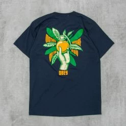 Obey Nature On The Run Tee - Navy -Kyosho Shop NatureOnTheRunTee Navy4 1024x1024