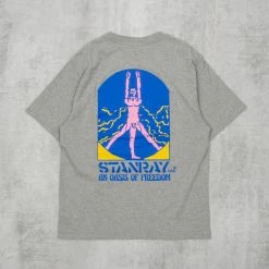 Stan Ray Oasis Of Freedom Tee - Grey Heather -Kyosho Shop OasisofFreedomTee GreyHeather4 1024x1024