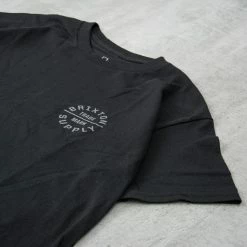 Brixton Oath V S/S Standard Tee - Black / Pebble -Kyosho Shop OathVS SStandardTee Black Pebble2 1024x1024