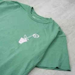 Obey Peace Flower Tee - Palm Leaf -Kyosho Shop PeaceFlowerTee PalmLeaf2 1024x1024