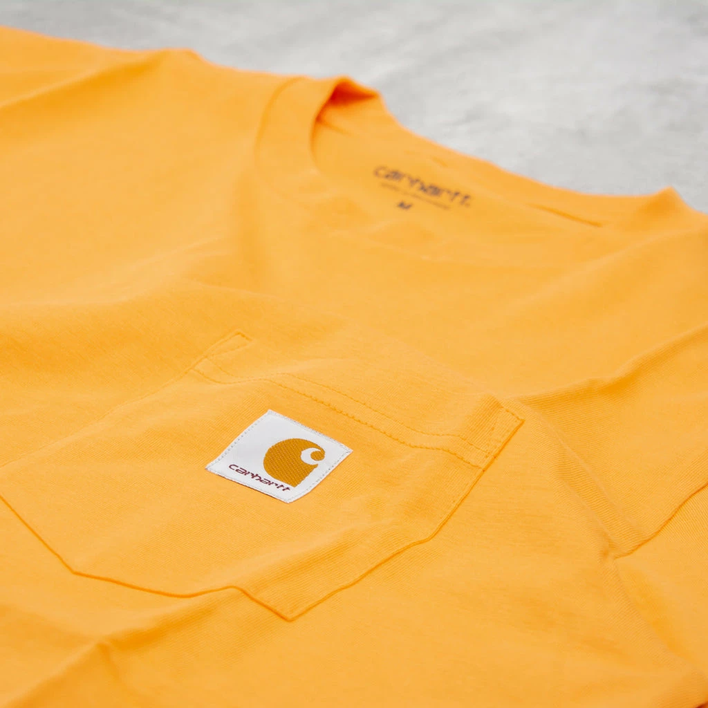 Carhartt WIP Pocket S/S Tee - Pale Orange 2 Carhartt WIP Pocket S/S Tee - Pale Orange - Image 2