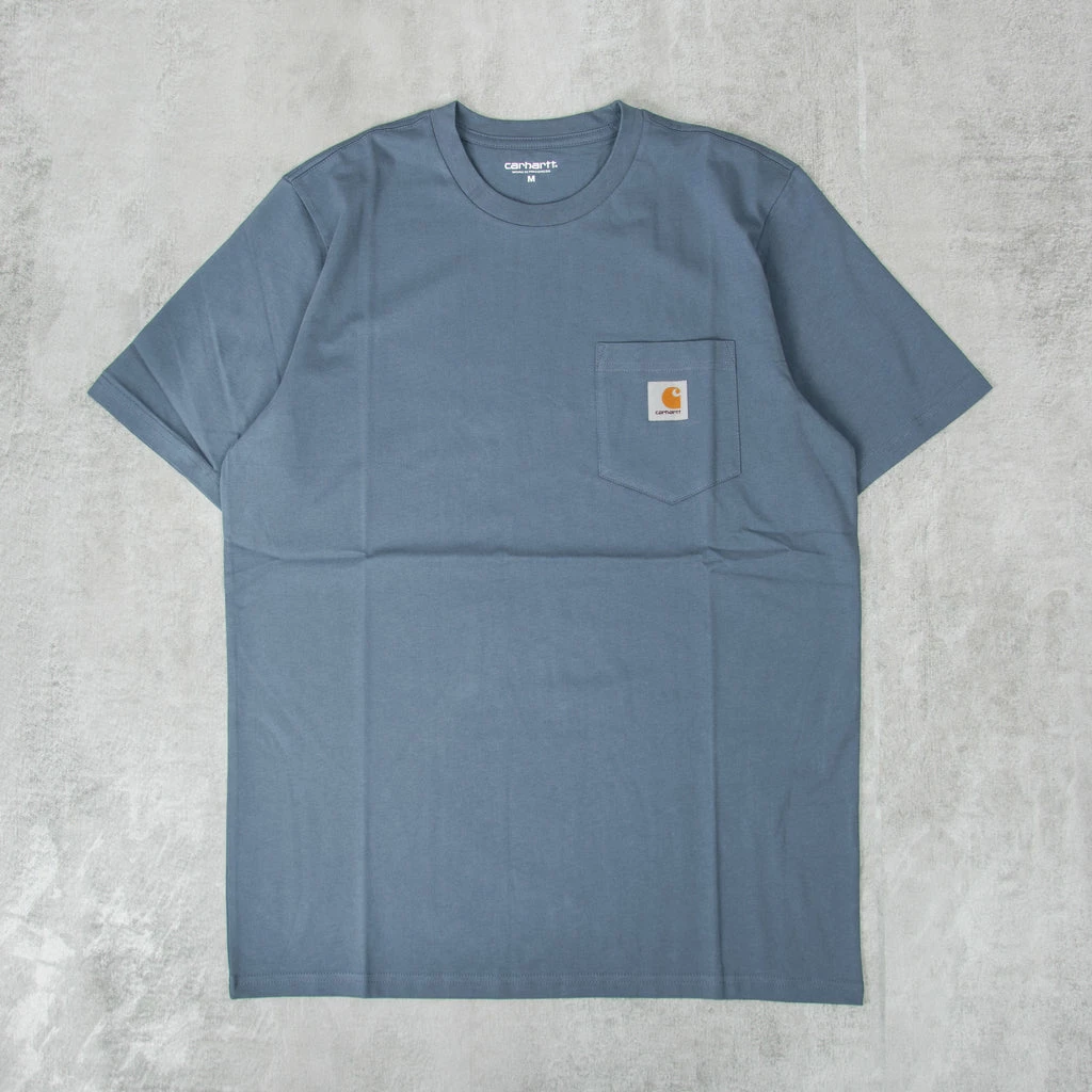 Carhartt WIP Pocket S/S Tee - Storm Blue 1 Carhartt WIP Pocket S/S Tee - Storm Blue