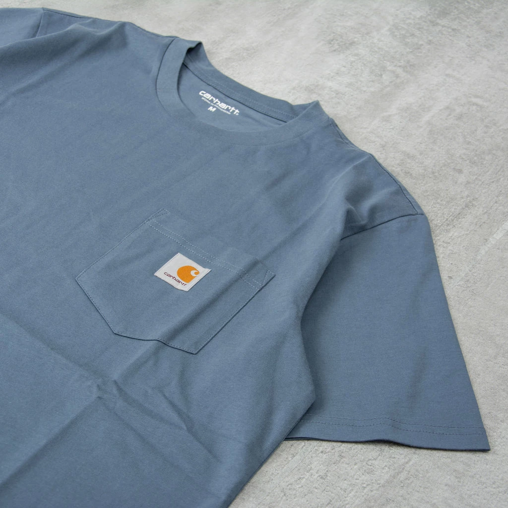 Carhartt WIP Pocket S/S Tee - Storm Blue 2 Carhartt WIP Pocket S/S Tee - Storm Blue - Image 2