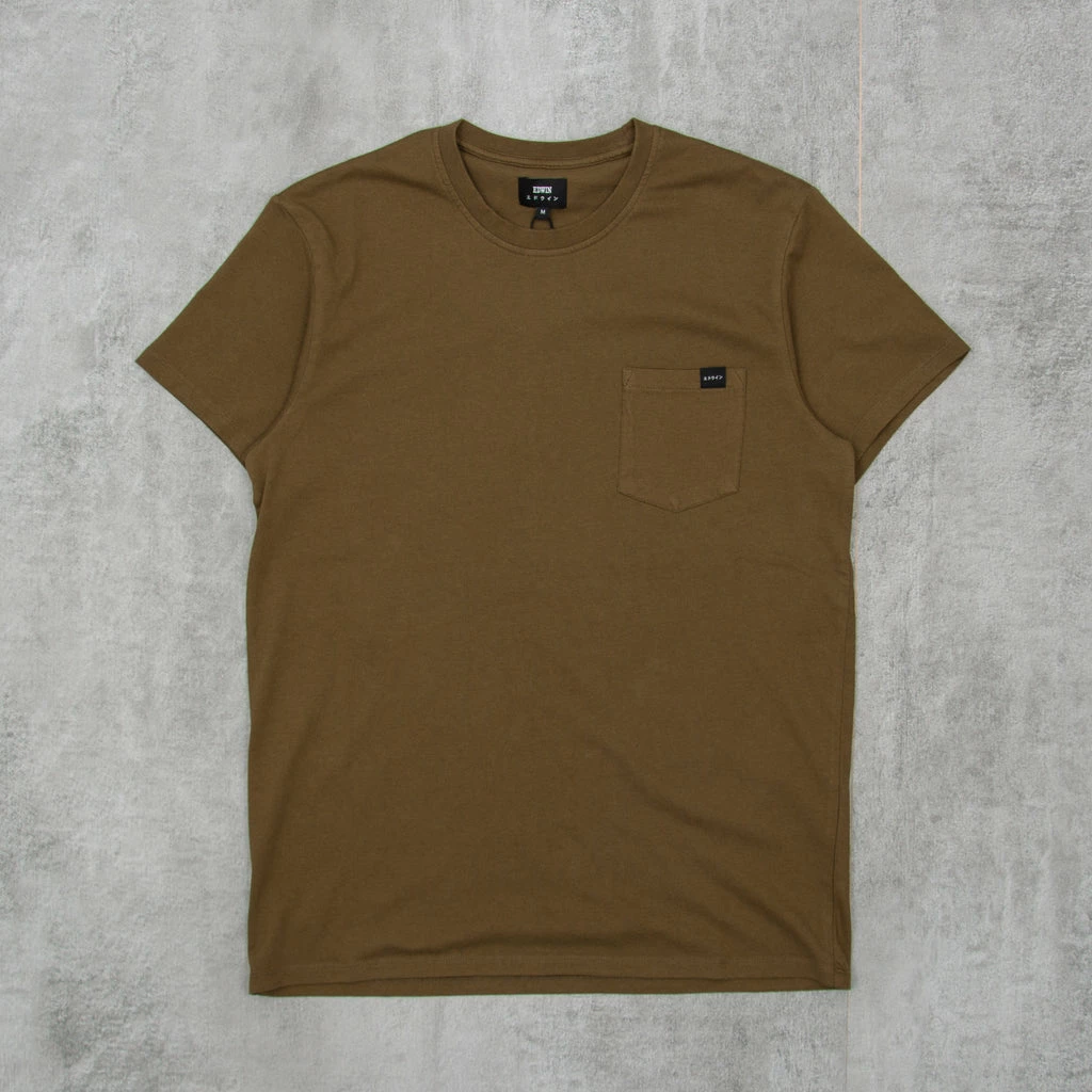 Edwin Pocket Tee - Uniform Green 1 Edwin Pocket Tee - Uniform Green