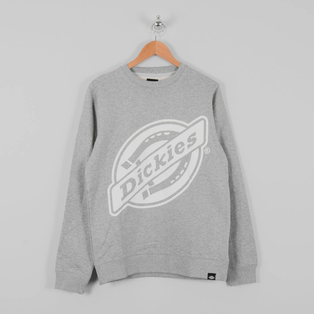 Dickies Point Comfort Crew Sweatshirt - Grey Melange 1 Dickies Point Comfort Crew Sweatshirt - Grey Melange