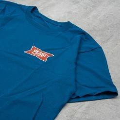 Brixton Quarter Short Sleeve Tee - Cobalt -Kyosho Shop QuarterShortSleeveTee Cobalt2 1024x1024