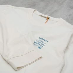 Nudie Rudi Blueprint L/S Tee - Chalk White -Kyosho Shop RudiBlueprintL STee ChalkWhite2 1024x1024