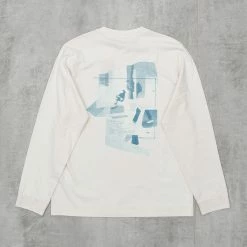 Nudie Rudi Blueprint L/S Tee - Chalk White -Kyosho Shop RudiBlueprintL STee ChalkWhite4 1024x1024