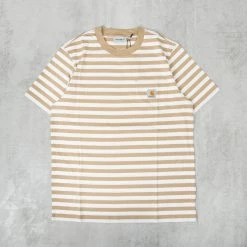 Carhartt WIP Scotty S/S Striped Pocket Tee - Ammonite
