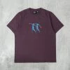 By Parra Step Sequence Tee - Aubergine