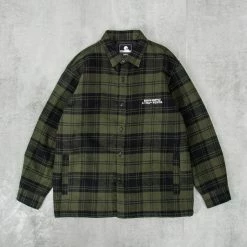 Edwin Sven Shirt Lined Mid Flannel Brushed - Black / Ivy