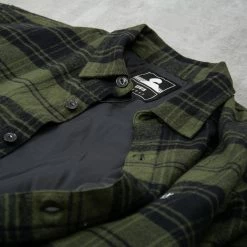 Edwin Sven Shirt Lined Mid Flannel Brushed - Black / Ivy -Kyosho Shop SvenShirtLinedMidFlannelBrushed Black Ivy4 1024x1024